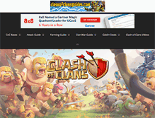 Tablet Screenshot of clashofclansguides.com